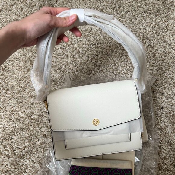 Tory Burch Robinson Double Strap Convertible Shoulder Bag - Picture 4 of 9